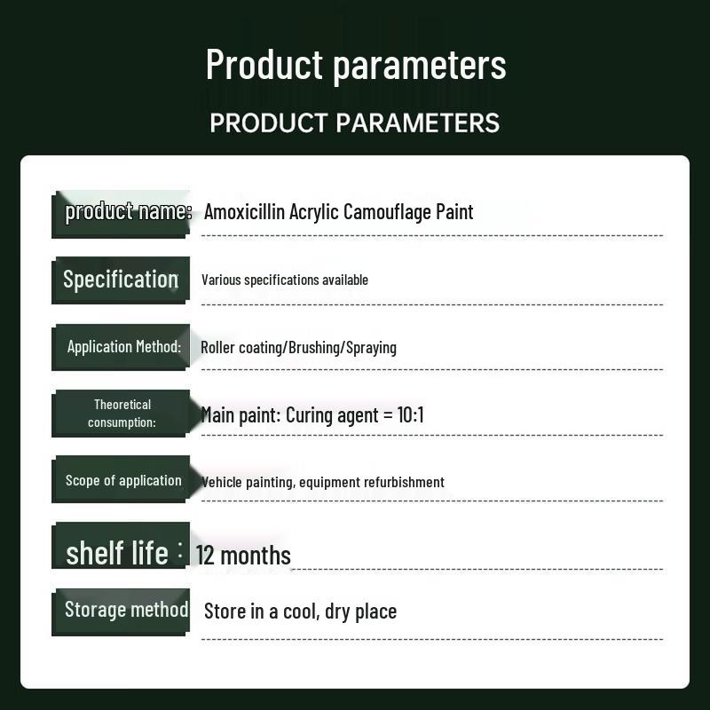 Acrylic Polyurethane Camouflage Anti-Rust Metal Paint