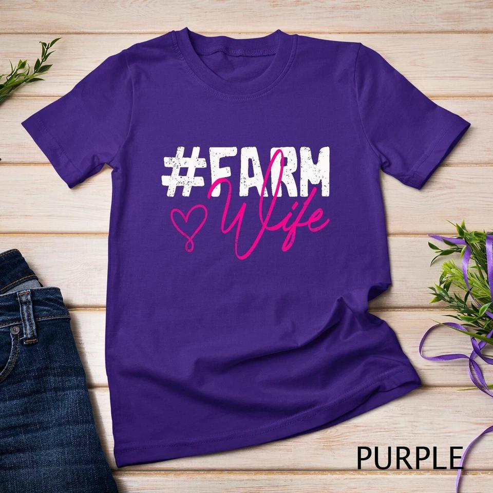 Farmers Wife Women Gift Farming Farmer T-Shirt Unisex T-shirt 5 XL