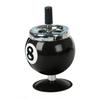 Stylish Metal Ashtray Billiards   Shape Large Capacity Windproof Ashtray for Indoor Outdoor Use