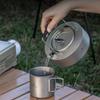 Boundless Voyage Titanium 700ml Made entirely of Suitable for Open and Outdoor Activities Kettle, Teapot, Titanium, Fires, Campfires, (Single Item,