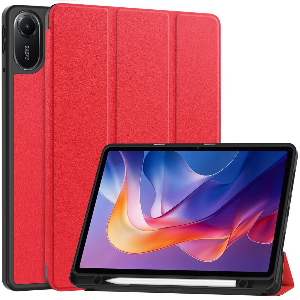 For Xiaomi Redmi Pad 2 Stand Case Shock-Absorbent Leather Tablet Cover with Pen Slot