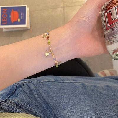 Colorful Beaded Star Bracelet for Girls - Summer Style, Simple & Trendy Jewelry