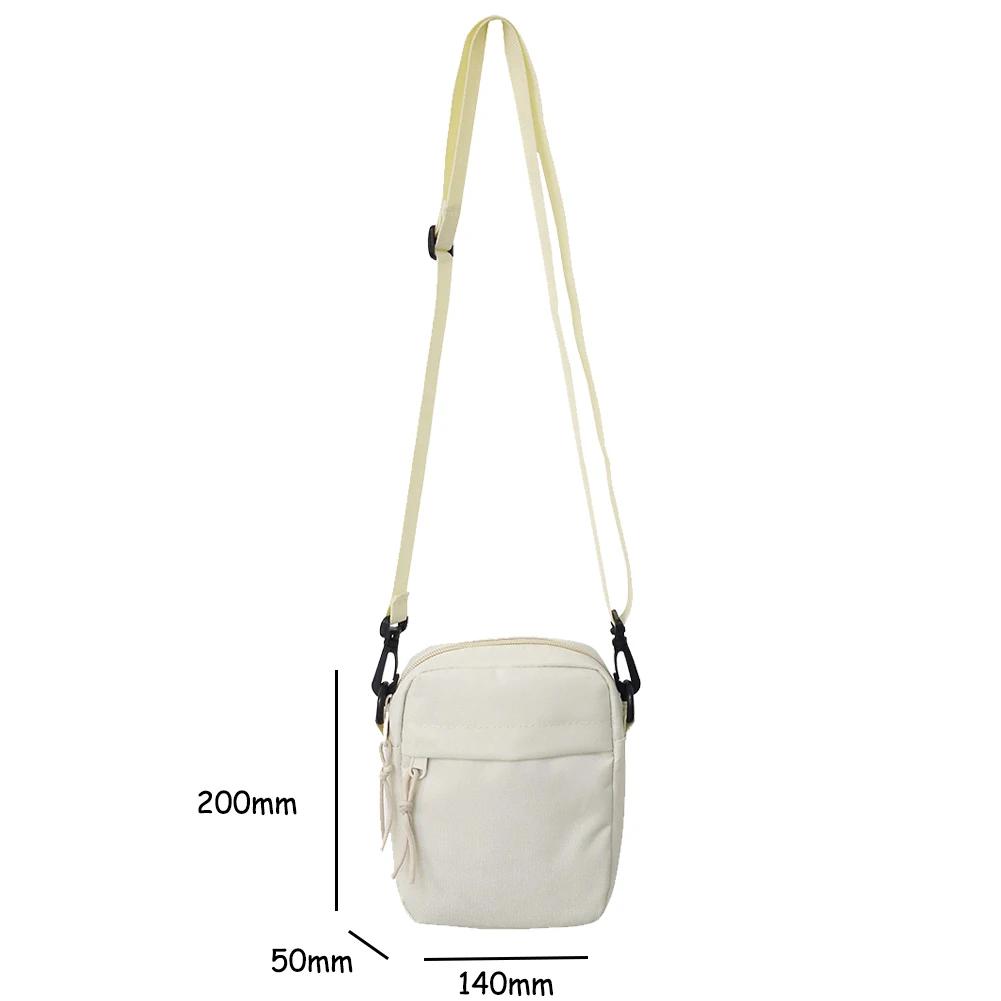 

New Oxford Women s Crossbody Bags Small Shoulder Handbags for Men Korean Solid Color Students Phe Bags Mini Messenger Bags бежевый