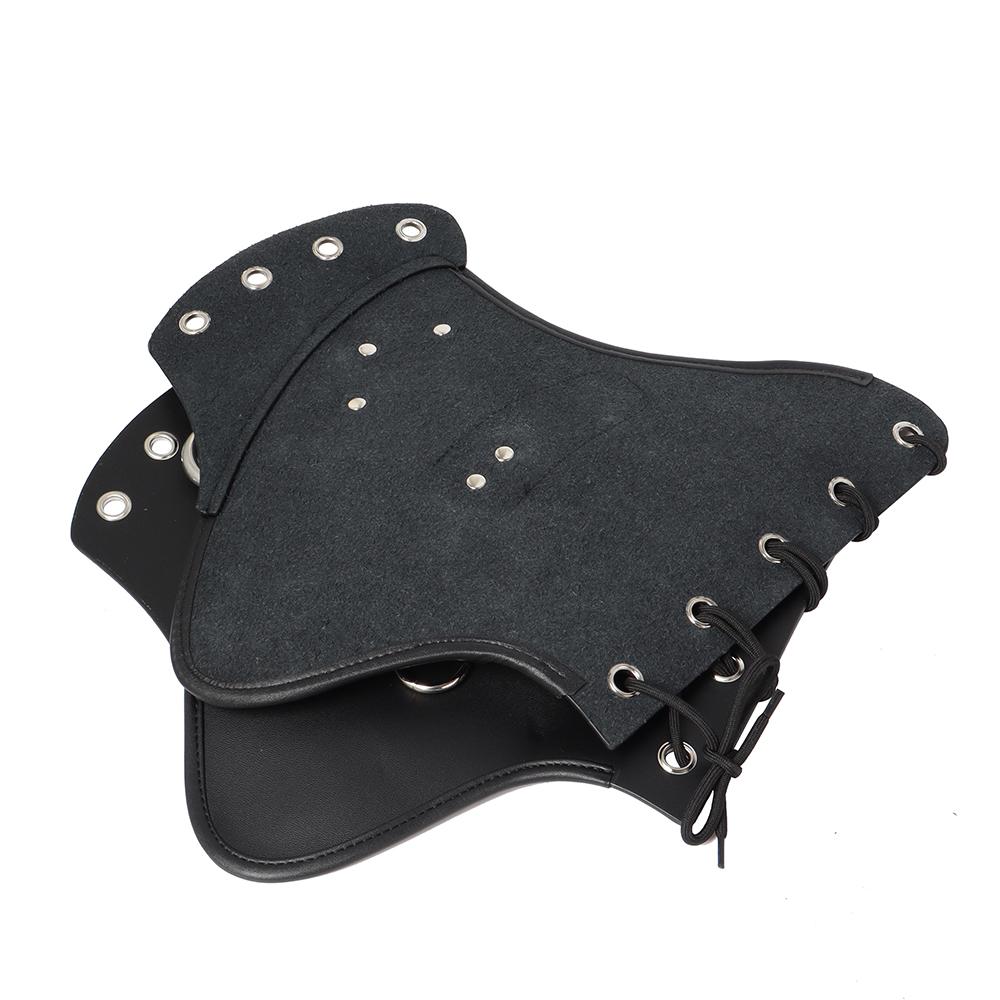 Motorcycle Universal Black PU Leather Heat Saddle Shield Deflectors For Harley Touring Sportster Dyna Honda Yamaha Suzuki Custom