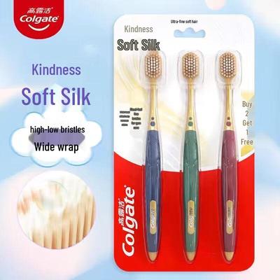 Wide Soft Bristle Toothbrush, 3-Pack