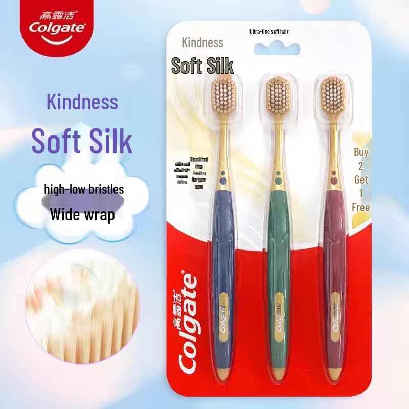 Colgate Wide Soft Bristle Toothbrush, 3-Pack