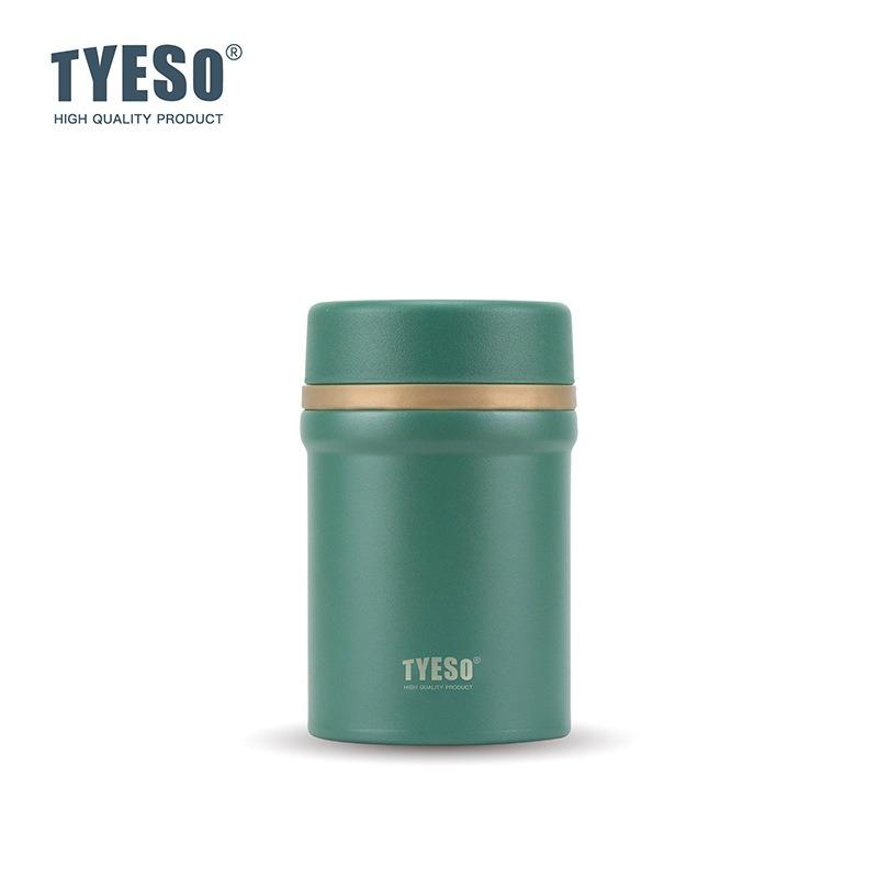 TYESO Insulated Food Jar 450/600ml Vacuum Flask 316 Stainless Steel Porridge Stewing Cup Home/Office Breakfast Thermal Container
