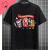 Retro Lets Watch Horror Movies Design Halloween Movie Lovers Graphic Tshirt Short Sleeve 100cotton Originality Casual Tshirt