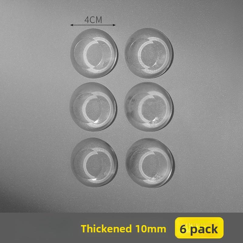 6Pcs Door Stickers Self-Adhesive Anti-Collision Cabinet Refrigerator Door Real Mute Transparent Waterproof Sticker Wall Stickers