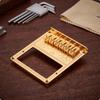 Guitar Bridge Plate with Saddles Adjustable Hardware Long-Lasting for Luthier