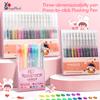 6/8/12/18/24/48 Colors 3D Jelly Pens /Retractable Glitter Gel Pens Handwriting Pens for Writing Notes Art Coloring Drawing