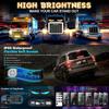 LED Display LED Matrix Pixel Panel Programmable Scrolling Text Board Bluetooth APP Control Flexible Screen for Car Truck Decor