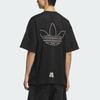 Adidas Originals Basketball Loose Fit Drop Shoulder Cotton Graphic T Shirt Unisex Black KF0720