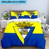 3-teiliges Bettwäsche-Set mit Cadiz-Wappen, inklusive 1 Bettbezug und 2 Kissenbezügen. Perfekt für Schlafzimmer, Wohnheim, Fan-Weihnachtsgeschenk