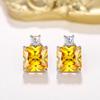 Cao Shi Luxury Tanabata Gift Set: Perfume Bottle Earrings & Necklace with Imitation Ice Flower Design