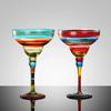 Handmade Colored Drawing Cocktail Cup Europe Goblet Cup Champagne Cup Wine Glasses Bar Party Home Drink Ware Wedding Gifts