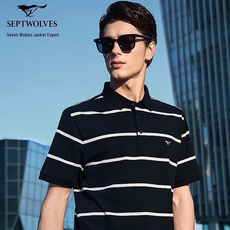 

SEPTWOLVES Men s Casual Cooling Short Sleeve Polo Shirt XXXL