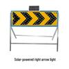 Placa Direcional LED Solar - Amarela Piscante