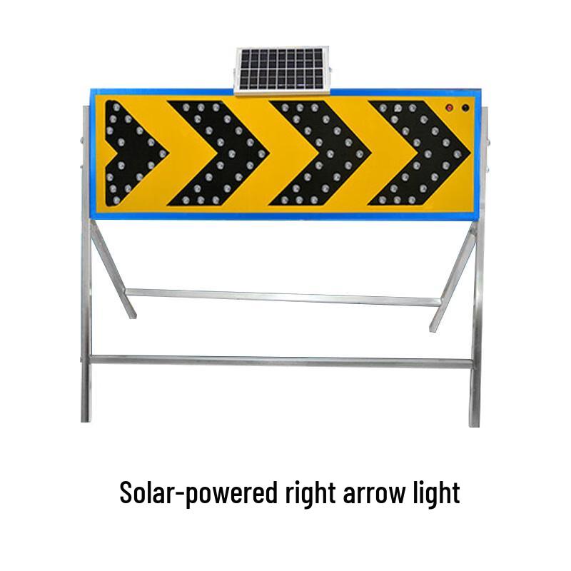 Solar LED Directional Guide Sign - Yellow Flashing