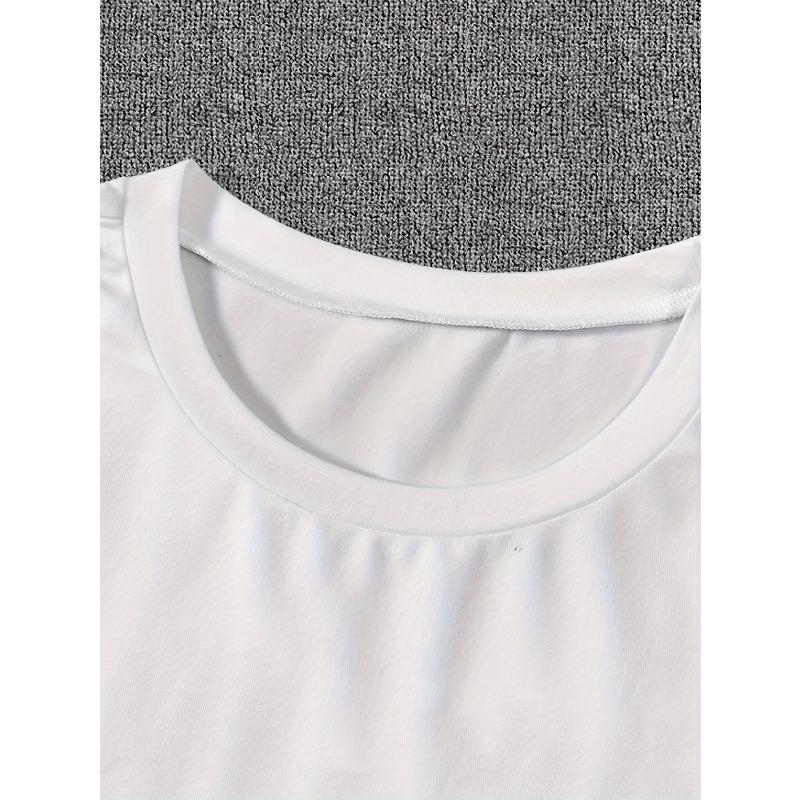 European Size Stylish Hands Graphic Print Men's Creative Top, Casual Short Sleeve Crew Neck T-shirt, Men's Clothing For Summer Outdoor