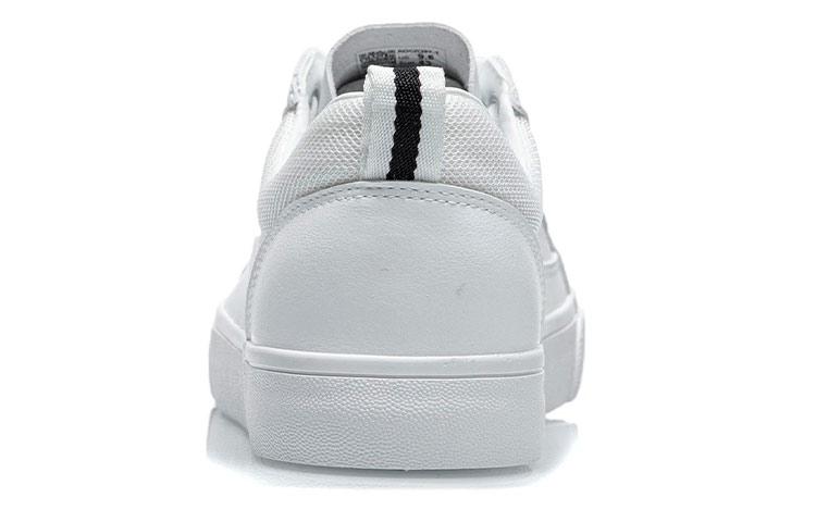 Li Ning Abrasion Resistant Breathable Low Top Skateboard Shoes Men's Standard White AGCR397-1