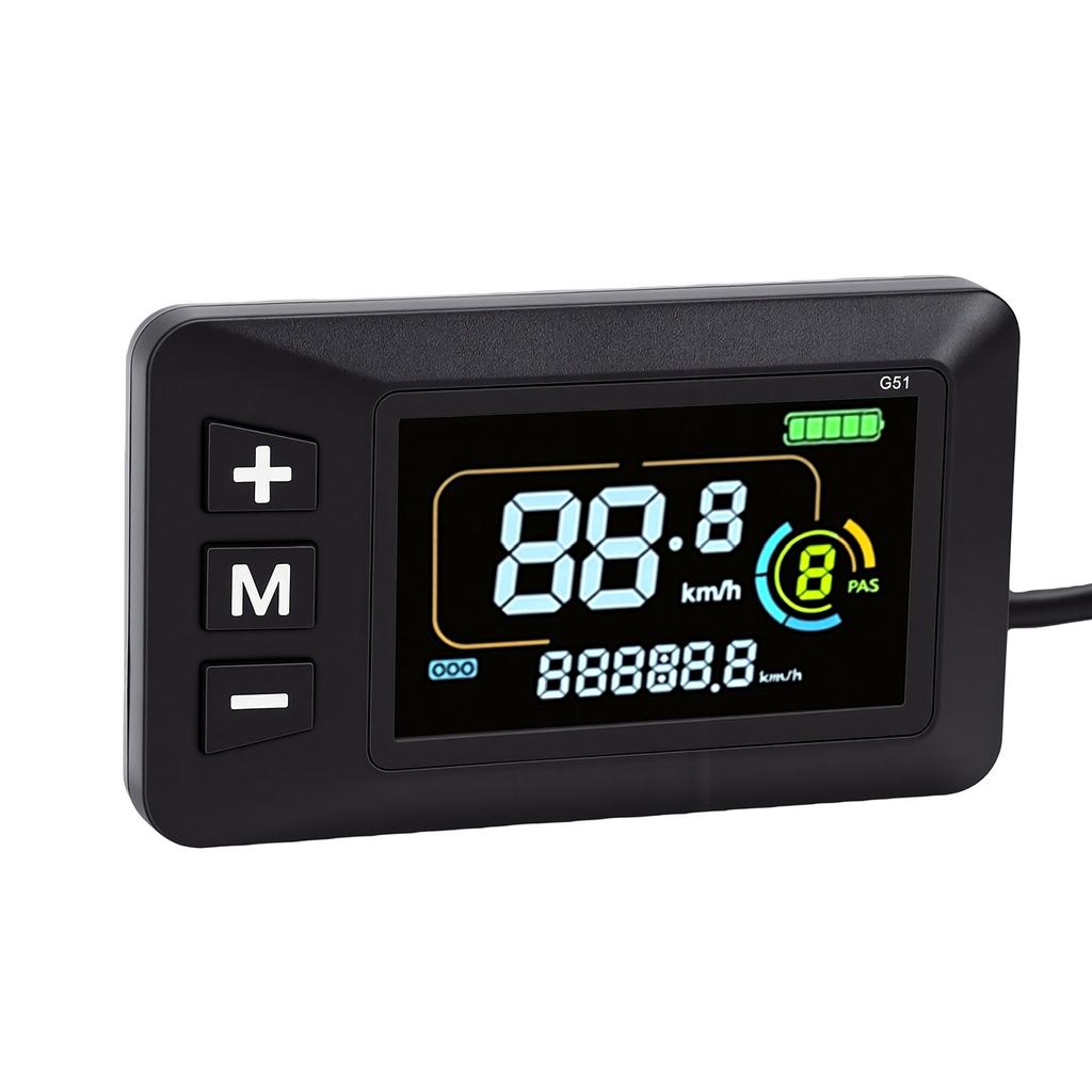 Color Screen Bike LCD Display Electric Bicycle Display for Electric Scooter Water Proof Handlebar Mount