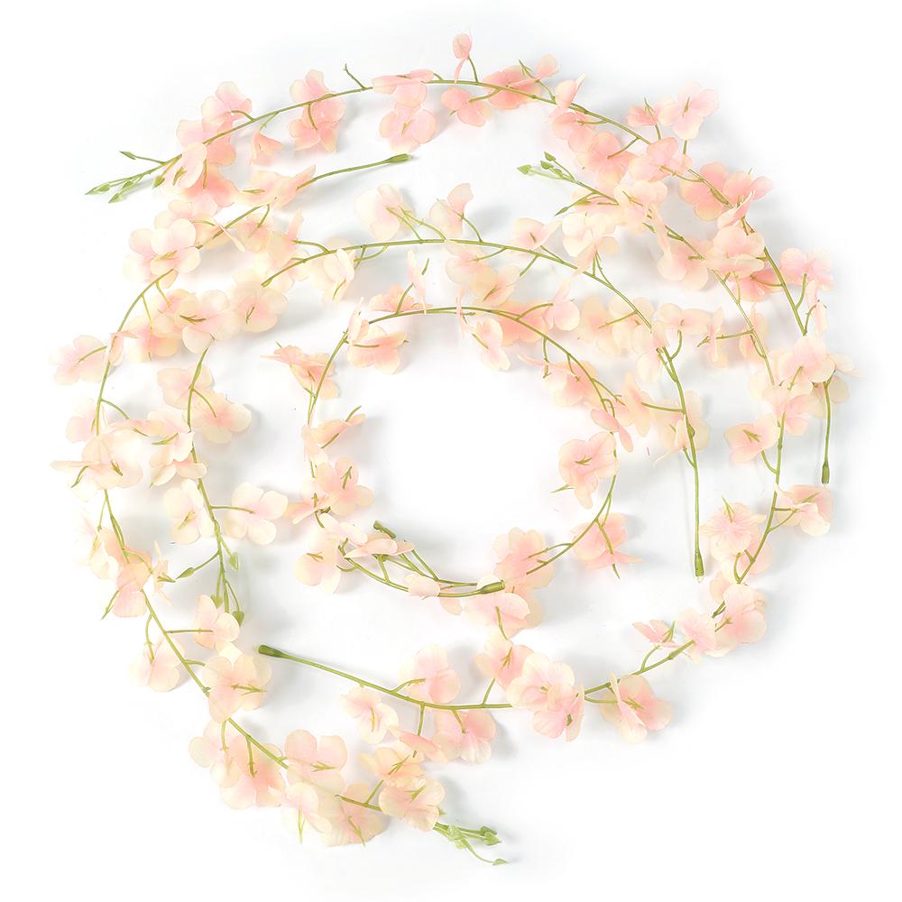 5/10Pcs Violet Artificial Flowers Vine 60CM Fake Flowers for Home Decor Garden Wedding Decoration Bride Craft Wreath Accessory