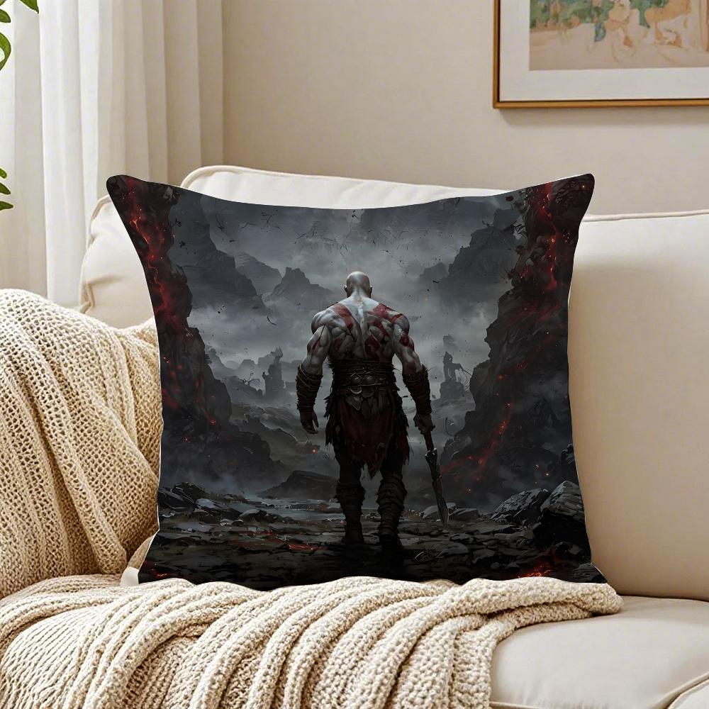 Game Mythological GGod of WWar Cushion Cover Pillowcase Antidustmite Living Room Sofa Decor Cushion Room