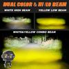 MOFOX W05 Motorcycle LED Fog Light Dual Head Spotlight 40W 8000Lms High/Low Beam Light