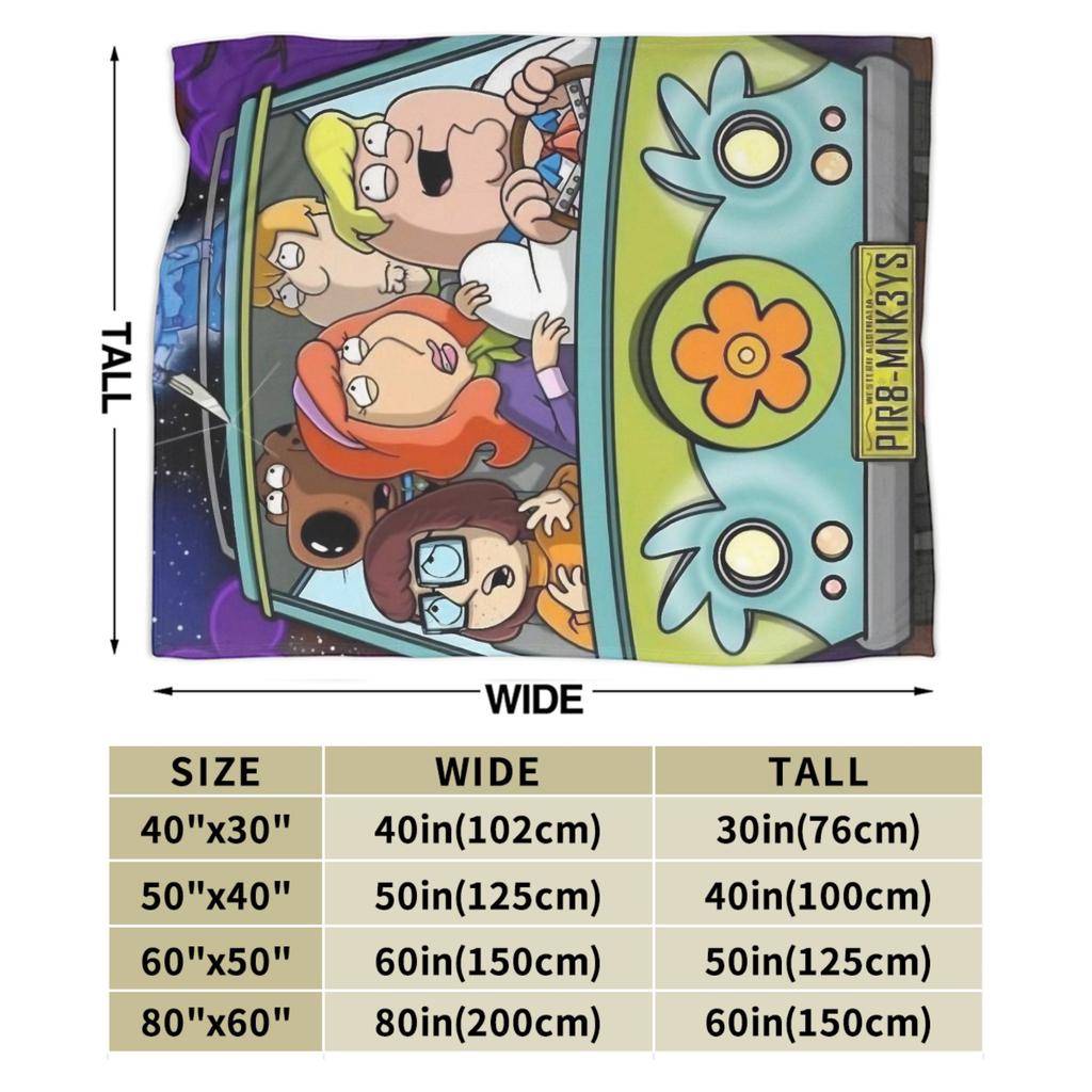 Families Peter Griffin Guys Stewie Soft Blankets Picnic Plush Throw Blanket Comfortable Bedroom Flannel Bedspread Sofa Bed Cover