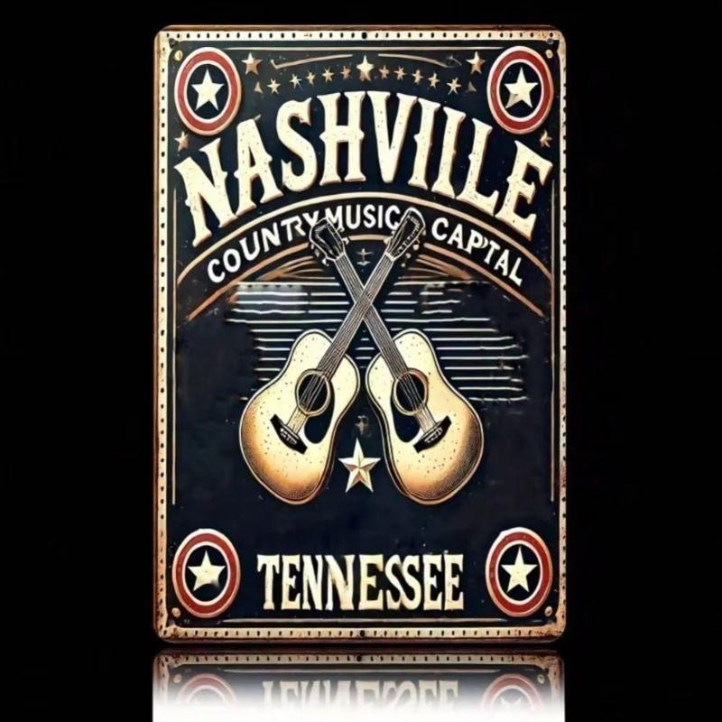 Abstract Metal Tin Sign Living Room Wall Art 20x30cm