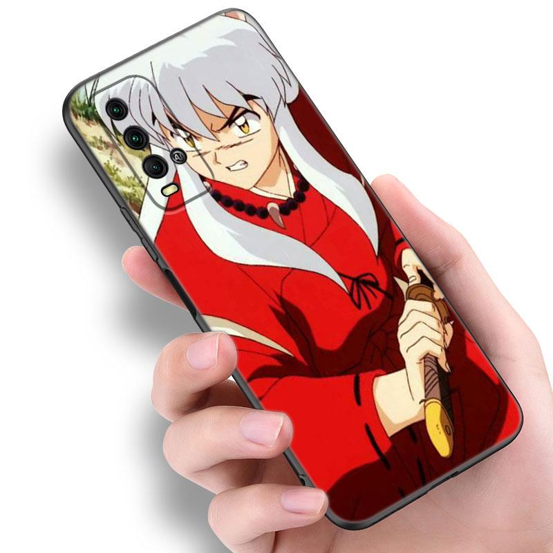 Inuyasha Sesshomaru Anime Phone Case For Xiaomi Redmi Note 5 6 9T K20 K40 K50 Pro 7A 8A 9A 9C 9i 10A 10C A1 S2 TPU Black Cover
