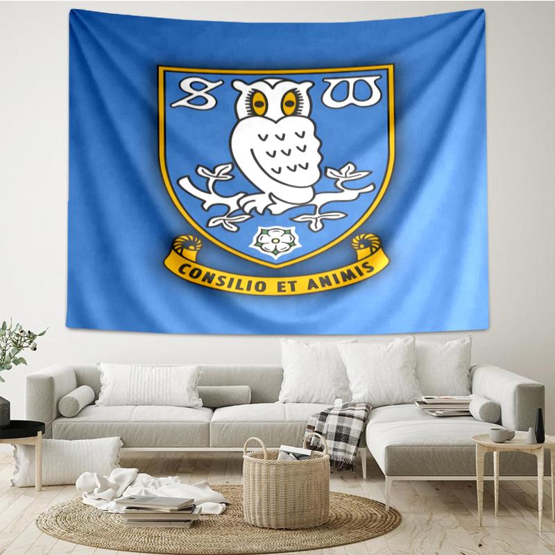 Sheffield Wednesday F.C. Tapestry, Wall Hanging Tapestry, Pattern Tapestry for Dorm Bedroom Living Room Wall Art Photography Backdrop