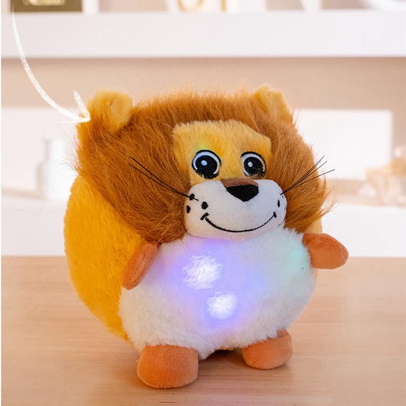 Creative Glowing Unicorn Doll Plush Toy Little Lion Doll Children's Soothing Ragdoll Girl Birthday Gift