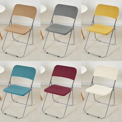 Stretch Party Banquet Chair Covers Polar Fleece Folding Chair Cover for Wedding 2pcs/set Spandex Dining Room Chairs Slipcovers