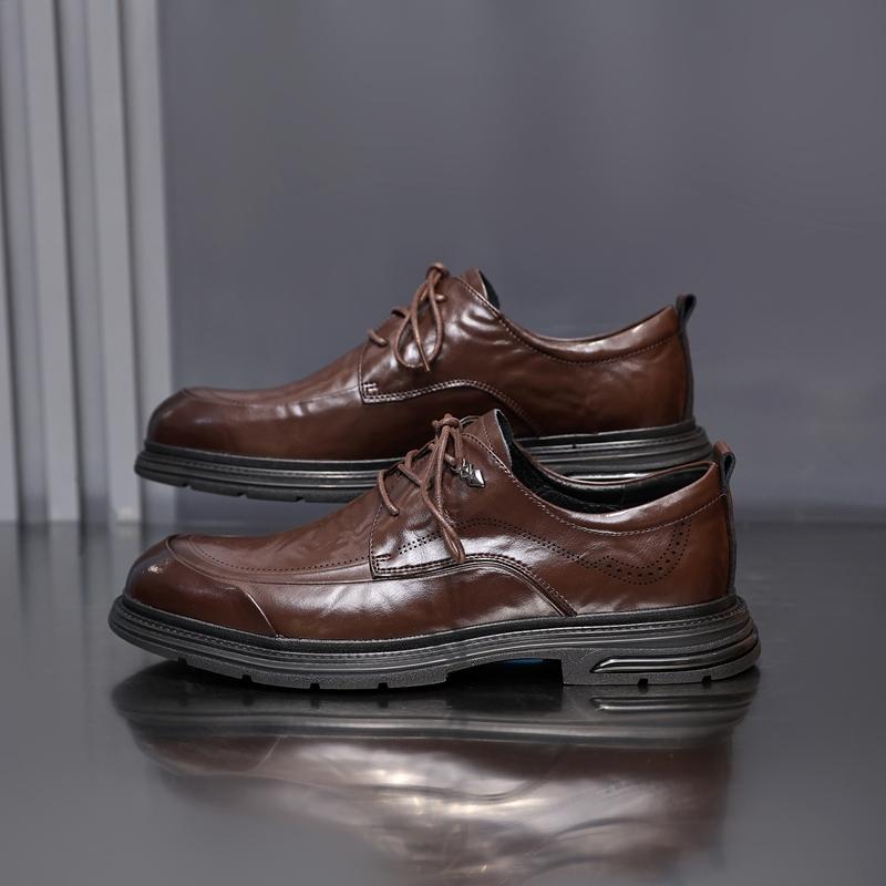 Golden Sapling British Style Men's Dress Shoes 2025 New Fashion Business Leather Oxfords Shoe Men Leisure Flats Chaussures Homme