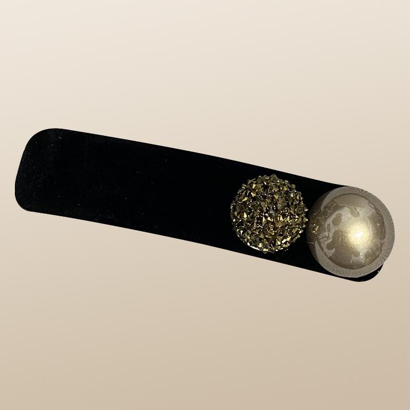 

Корейские бриллиантовые заколки для волос Ретро черные женские заколки-клипсы Элегантные боковые заколки для девочек Роскошные хрустальные заколки Аксессуары для волос