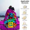 1pc Blanket Geometry Dash5 Print Design, Lightweight Blanket for Sofa, Bed- Soft &Warm, Gift for All Seasons like Christmas, Halloween