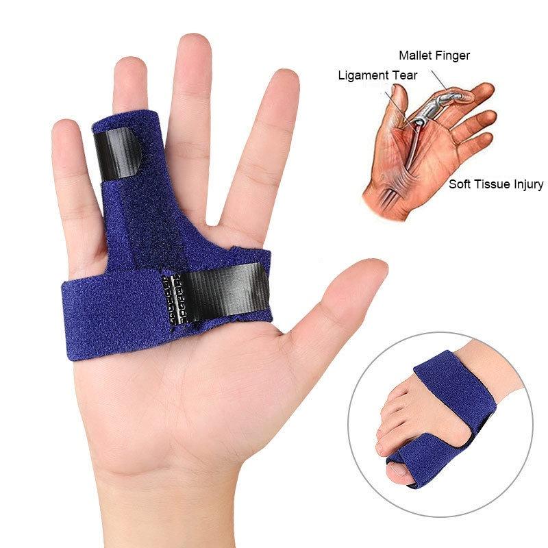 Fingerfeste Schiene, verstellbare Fingerfixierungsorthese zur Schmerzlinderung, Auslöser von Fingerverstauchungen, gebrochenen Verletzungen, Zerrungen