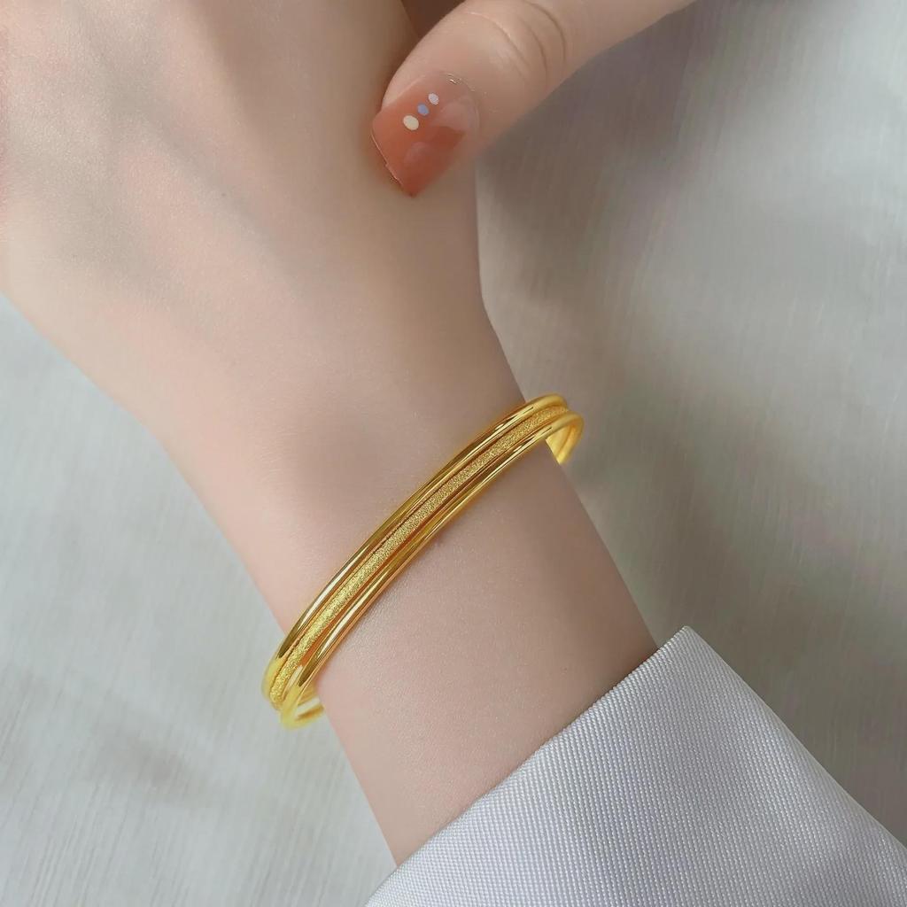 Bracciale Oro Moda di Alta Gamma 2023 - Design Tre Vite Tre Mondi per Donne