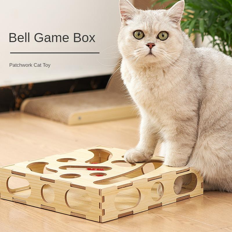 Pet Toys Cat Track Ball Cat Scratch Board Teasing Stick Puzzle Toy Box Spinning Wheel Self Hi Leaker Soothing Cat Toys