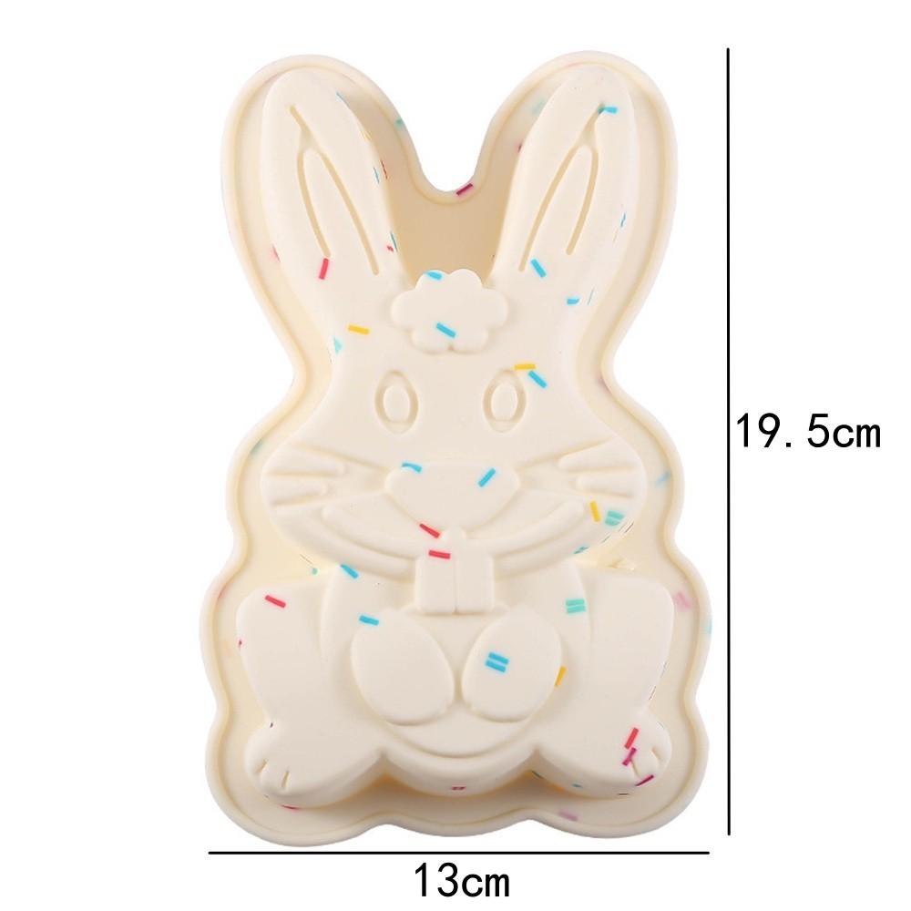Easter Egg Rabbit Basket Silicone Mold Rabbit Shaped Cake Decorating Tools Bakeware Maker Silicone For Easter Party Home Baking