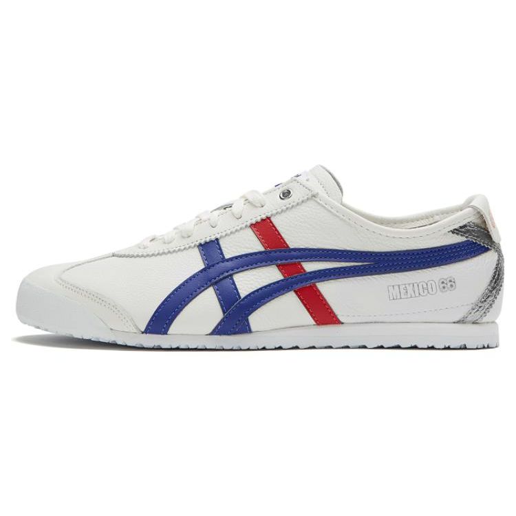 

Onitsuka Tiger Mexico 66 White Blue Red Unisex Low Top Leather Retro Lifestyle Sneakers 1183C126-100 39