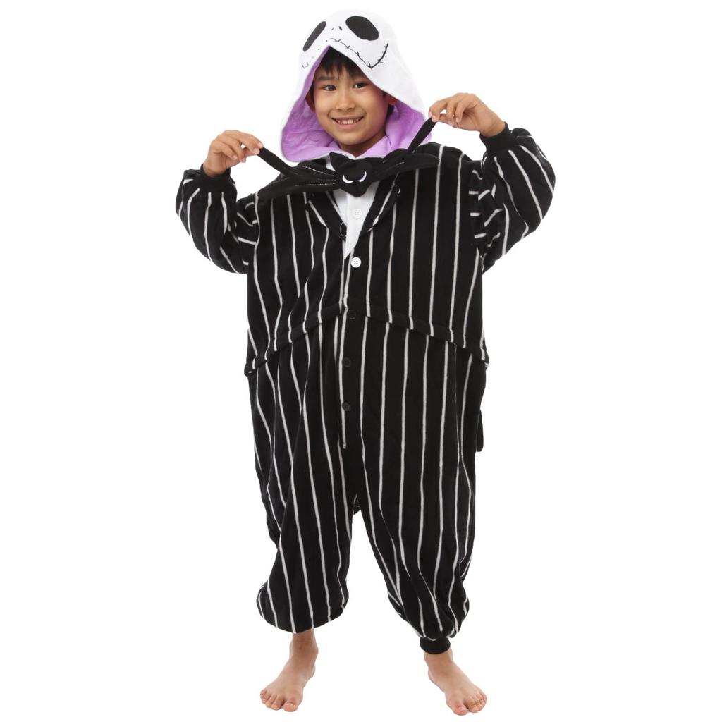 SAZAC Character Fleece Kigurumi, Disney's The Nightmare Before Christmas Jack, 110cm, for Children