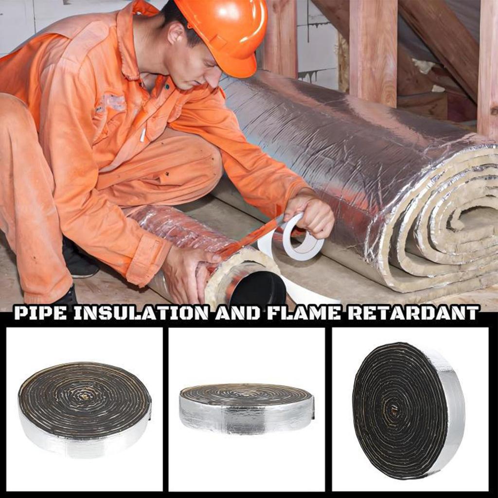 1 Roll Pipe Insulation Cotton Insulation Tape Outdoor Pipe Waterproof Thickened Cold-Proof Winter Outdoor Freeze Protection Tape