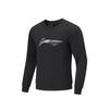 Sweatshirts Men's Black Crew Neck Moderate Regular AWDU397-5