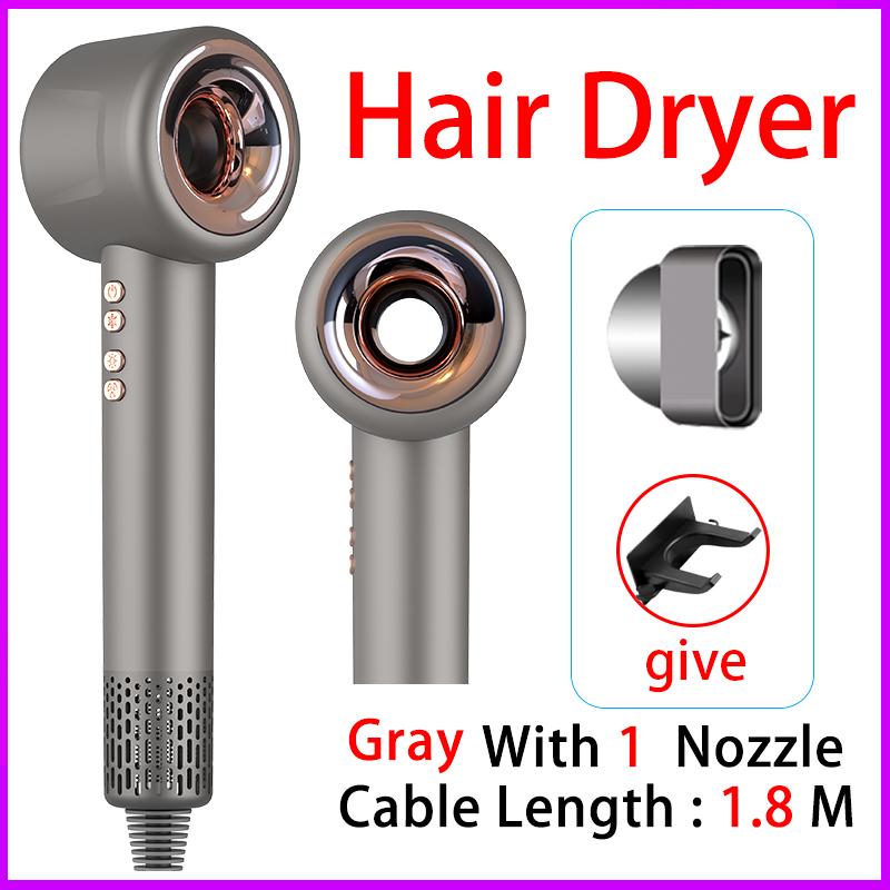Professional Negative Ionic Hair Dryer  Leafless Hair Dryer Hot/ Cold Blow Dryer Hairdryer Home Appliance Free Shipping Dyso