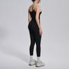 Contrast Color Threaded Vest Tight-fitting High-elastic Breathable Yoga Clothing Set Sports Running Fitness Two-piece Set