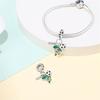 Plated 925 Silver Sports Badminton Charms Fit 925 Charms Bracelet Beads Jewelry Gifts for Women