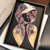Luxury 70Cm Square Paisley Printed Women Scarf Silk Satin Scarves Shawl Designer Headband Hijab Bandana Wrap Bufanda